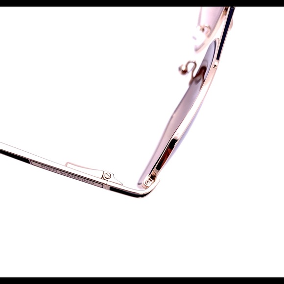 Men’s Aviator Matt Gold Metal Sunglasses Brown Lens By Pier Martino Italy - Picture 9 of 10